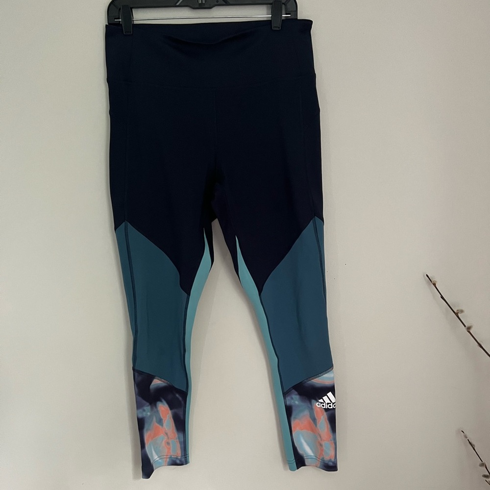 Adidas blue aeroready tights